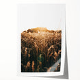 Golden Wheat Field at Sunrise | Farmhouse Rustic Wall Art
