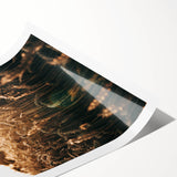 Golden Wheat Field at Sunrise | Farmhouse Rustic Wall Art