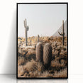 Rustic Farmhouse Wall Art - Desert Cacti Landscape | Country Style Decor