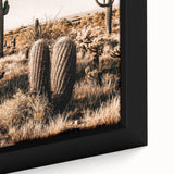 Rustic Farmhouse Wall Art - Desert Cacti Landscape | Country Style Decor