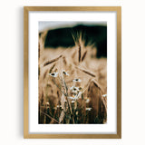 Rustic Farmhouse Decor of Wheat and Daisies – Country Style Wall Art