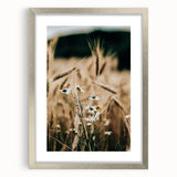Rustic Farmhouse Decor of Wheat and Daisies – Country Style Wall Art