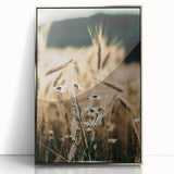 Rustic Farmhouse Decor of Wheat and Daisies – Country Style Wall Art