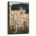 Rustic Farmhouse Decor of Wheat and Daisies – Country Style Wall Art
