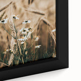 Rustic Farmhouse Decor of Wheat and Daisies – Country Style Wall Art