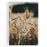 Rustic Farmhouse Decor of Wheat and Daisies – Country Style Wall Art