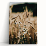 Rustic Farmhouse Decor of Wheat and Daisies – Country Style Wall Art