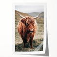 Farmhouse Wall Art of Highland Cow – Rustic Country Style Decor