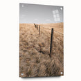 Farmhouse Wall Art of Fenced Field – Rustic Country Living Decor