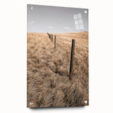 Farmhouse Wall Art of Fenced Field – Rustic Country Living Decor