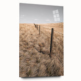 Farmhouse Wall Art of Fenced Field – Rustic Country Living Decor