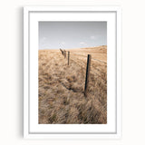 Farmhouse Wall Art of Fenced Field – Rustic Country Living Decor
