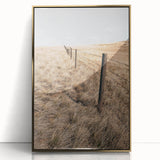 Farmhouse Wall Art of Fenced Field – Rustic Country Living Decor