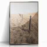 Farmhouse Wall Art of Fenced Field – Rustic Country Living Decor