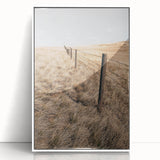 Farmhouse Wall Art of Fenced Field – Rustic Country Living Decor