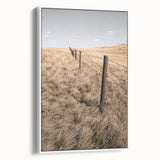 Farmhouse Wall Art of Fenced Field – Rustic Country Living Decor
