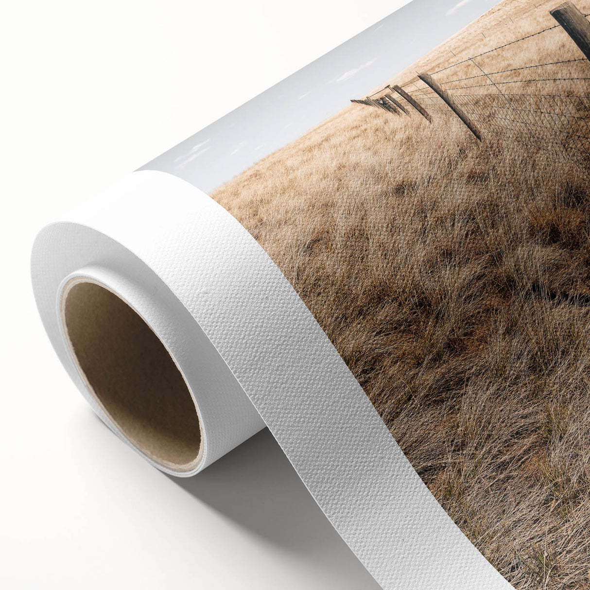 Farmhouse Wall Art of Fenced Field – Rustic Country Living Decor