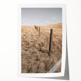 Farmhouse Wall Art of Fenced Field – Rustic Country Living Decor