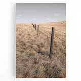 Farmhouse Wall Art of Fenced Field – Rustic Country Living Decor