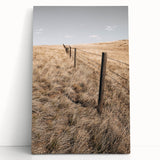 Farmhouse Wall Art of Fenced Field – Rustic Country Living Decor
