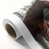 Farmhouse Wall Art Horse by Fence Print | Rustic Country Animal Decor