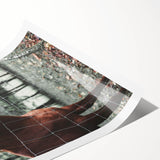 Farmhouse Wall Art Horse by Fence Print | Rustic Country Animal Decor