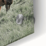 Rustic Farmhouse Wall Art of Grazing Cow – Country Style Farm Decor