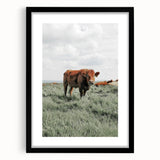Rustic Farmhouse Wall Art of Grazing Cow – Country Style Farm Decor