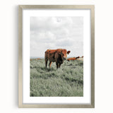 Rustic Farmhouse Wall Art of Grazing Cow – Country Style Farm Decor