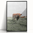 Rustic Farmhouse Wall Art of Grazing Cow – Country Style Farm Decor