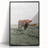 Rustic Farmhouse Wall Art of Grazing Cow – Country Style Farm Decor