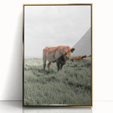 Rustic Farmhouse Wall Art of Grazing Cow – Country Style Farm Decor