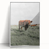 Rustic Farmhouse Wall Art of Grazing Cow – Country Style Farm Decor