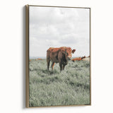 Rustic Farmhouse Wall Art of Grazing Cow – Country Style Farm Decor