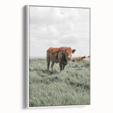 Rustic Farmhouse Wall Art of Grazing Cow – Country Style Farm Decor