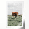Rustic Farmhouse Wall Art of Grazing Cow – Country Style Farm Decor