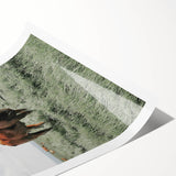 Rustic Farmhouse Wall Art of Grazing Cow – Country Style Farm Decor