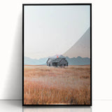 Farmhouse Wall Art of Abandoned Cabin with Birds – Rustic Country Decor