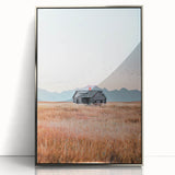 Farmhouse Wall Art of Abandoned Cabin with Birds – Rustic Country Decor