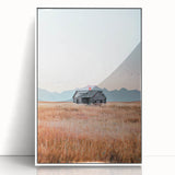 Farmhouse Wall Art of Abandoned Cabin with Birds – Rustic Country Decor