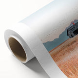 Farmhouse Wall Art of Abandoned Cabin with Birds – Rustic Country Decor