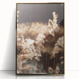 Farmhouse Wall Art of Sunlit Wheat Stalks – Rustic Country Style Decor