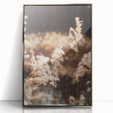 Farmhouse Wall Art of Sunlit Wheat Stalks – Rustic Country Style Decor