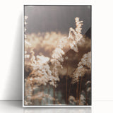 Farmhouse Wall Art of Sunlit Wheat Stalks – Rustic Country Style Decor