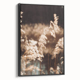 Farmhouse Wall Art of Sunlit Wheat Stalks – Rustic Country Style Decor