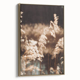 Farmhouse Wall Art of Sunlit Wheat Stalks – Rustic Country Style Decor