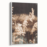 Farmhouse Wall Art of Sunlit Wheat Stalks – Rustic Country Style Decor