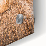 Farmhouse Wall Art of Hay Bales in Field – Rustic Country Style Decor