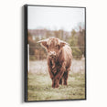 Farmhouse Wall Art – Majestic Highland Cow Portrait – Rustic Country Decor