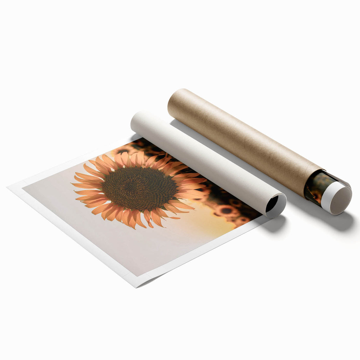 Farmhouse Wall Art – Sunflower at Sunset – Rustic Country Decor